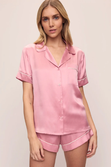 Inez Washable Silk Short PJ Set